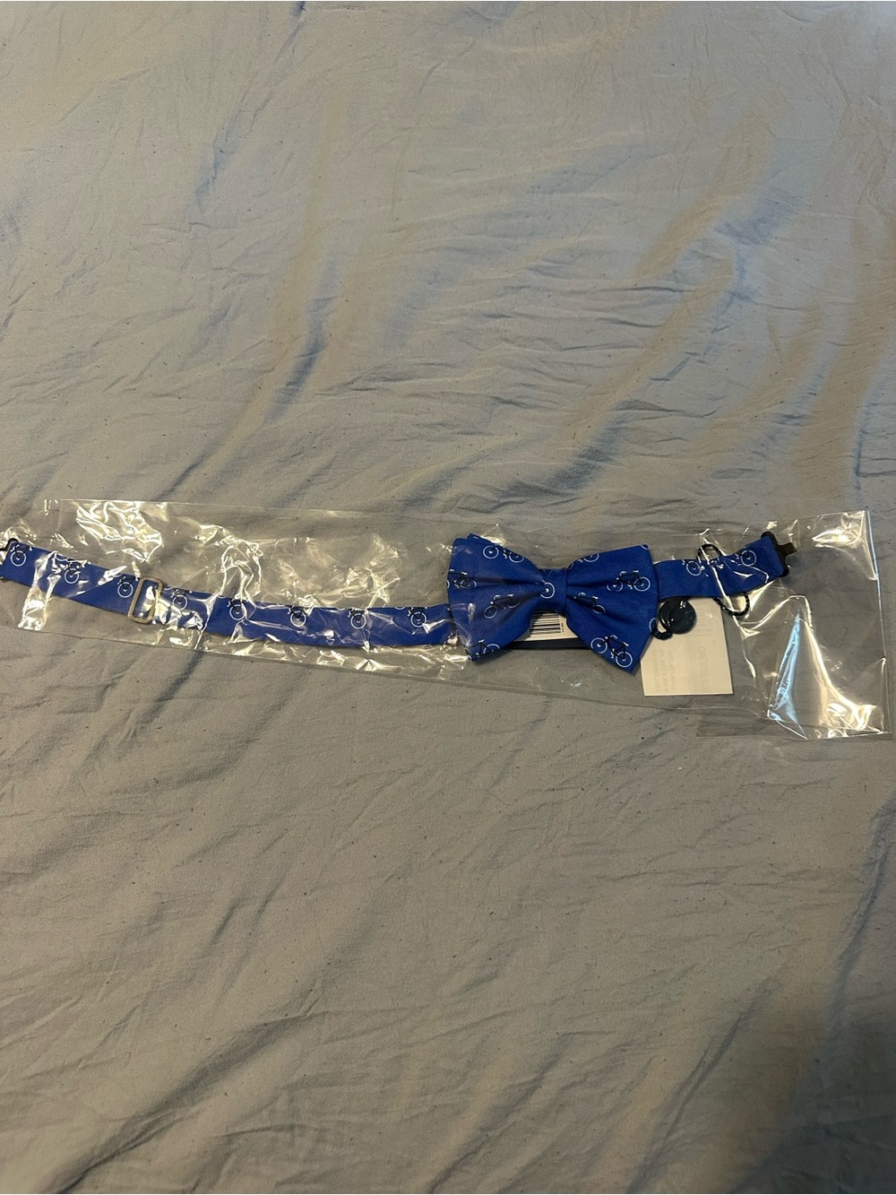 Polo by Ralph Lauren Blue Kids Bow Tie with Bicycle Print